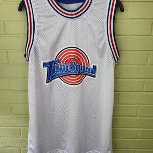Space Jam Basketball Jersey SMALL Bugs Bunny #1 Mesh Tune Squad Looney Tunes A1